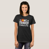 Denver Colorado Mountains T-shirt (Voorkant volledig)