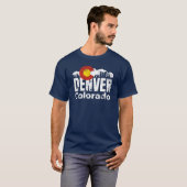 Denver Colorado Mountains T-Shirt (Voorkant volledig)