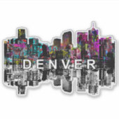 Denver, Colorado op graffiti Sticker (Voorkant)