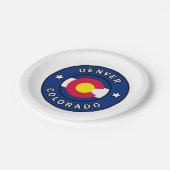 Denver Colorado Papieren Bordje (Gekanteld)