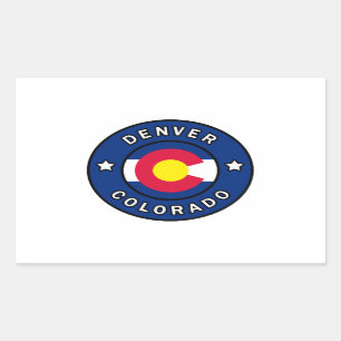 Denver Colorado Rechthoekige Sticker