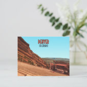 Denver Colorado Red Rocks  Briefkaart (Staand voorkant)