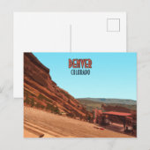 Denver Colorado Red Rocks  Briefkaart (Voorkant / Achterkant)