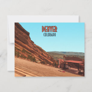 Denver Colorado Red Rocks  platte Kaart