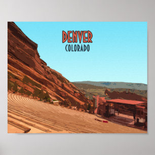 Denver Colorado Red Rocks  Poster