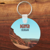 Denver Colorado Red Rocks  Sleutelhanger (Voorkant)