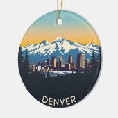Denver Colorado Reizen Keramisch Ornament (Links)