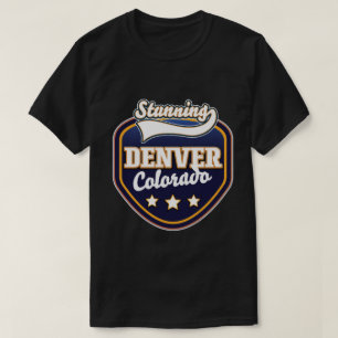 Denver Colorado reizen logo T-shirt