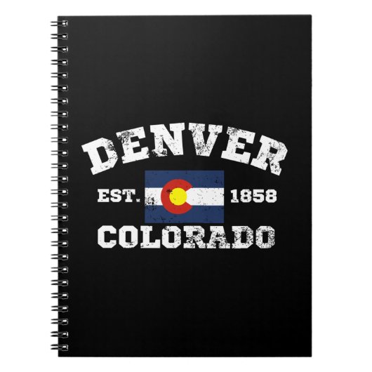 Denver Colorado Retro  Notitieboek (Voorkant)