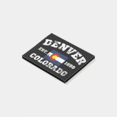 Denver Colorado Retro  Post-it® Notes (Schuin)