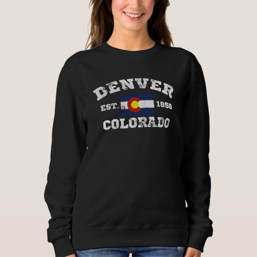 Denver Colorado Retro  T-Shirt (Voorkant)
