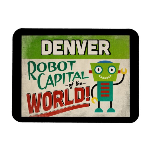 Denver Colorado Robot - Funny  Magneet (Horizontaal)