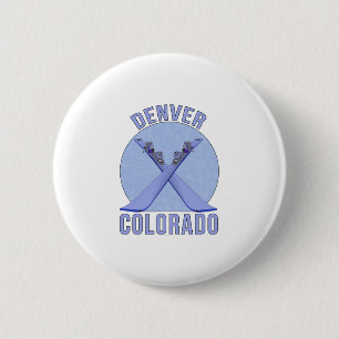 Denver, Colorado Ronde Button 5,7 Cm