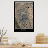 Denver Colorado Satellite Poster Map (Keuken)