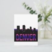 Denver Colorado Skyline Briefkaart (Staand voorkant)