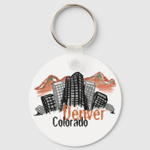 Denver Colorado skyline sleutelhanger
