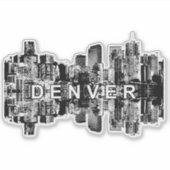 Denver, Colorado skyline Sticker (Voorkant)