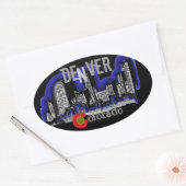 Denver Colorado skyline stickers (Envelop)
