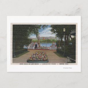 Denver, Colorado - Speed Boats op het Rhoda-meer Briefkaart