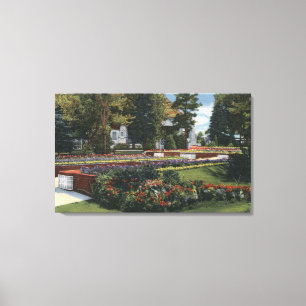 Denver, Colorado - Uitzicht van Elitch Canvas Afdruk