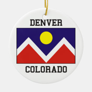 Denver, Colorado USA. Keramisch Ornament
