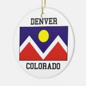 Denver, Colorado USA. Keramisch Ornament (Links)