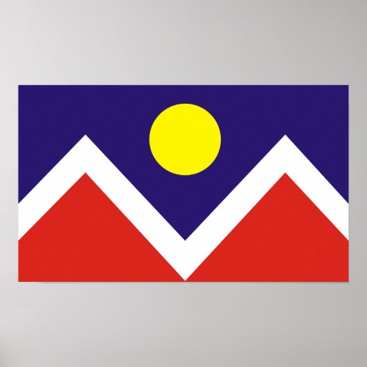 Denver, Colorado Vlag Poster (Voorkant)
