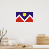 Denver, Colorado Vlag Poster (Keuken)