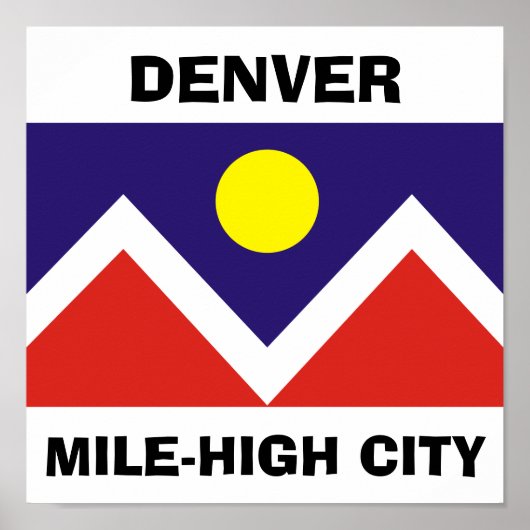 Denver, Colorado Vlag Poster (Voorkant)