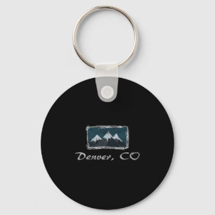 Denver Colorado Winter Skiplezier Sleutelhanger