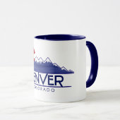 Denver Colorado wood mountains mug (Devant droit)