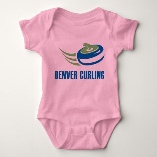 Denver Curling Baby Draag Romper (Voorkant)