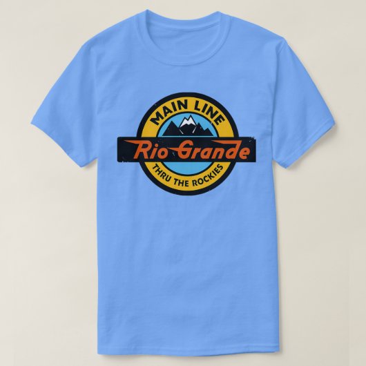 Denver en Rio Grande Westerne Spoorweg 2 T-shirt (Design voorkant)