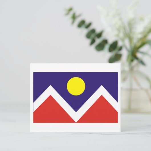 Denver Flag Briefkaart (Staand voorkant)