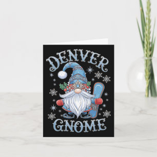 Denver Gnome Kerst Cheer Snowboarding Fun Kaart