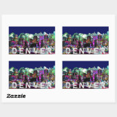 Denver-graffiti Rechthoekige Sticker (Vel)