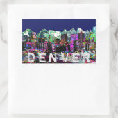 Denver-graffiti Rechthoekige Sticker (Tas)
