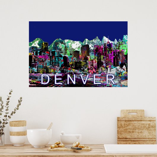 Denver in graffiti poster (Keuken)