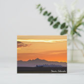 Denver International Airport Sunset briefkaart (Staand voorkant)