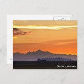 Denver International Airport Sunset briefkaart (Voorkant / Achterkant)