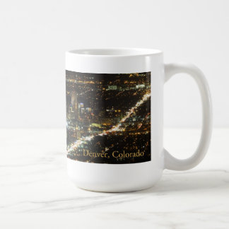 Denver le Colorado à la tasse de café de nuit