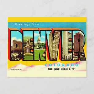 Denver Mile High City Ansichtkaart Briefkaart