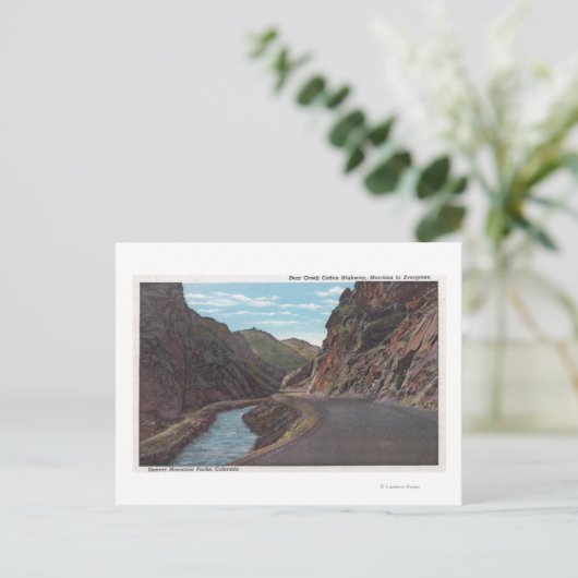 Denver Mountain Park, CO - Beer Creek Canyon Briefkaart (Staand voorkant)