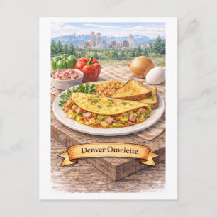Denver Omelet (Amerikaanse Voedsel Serie) Briefkaart