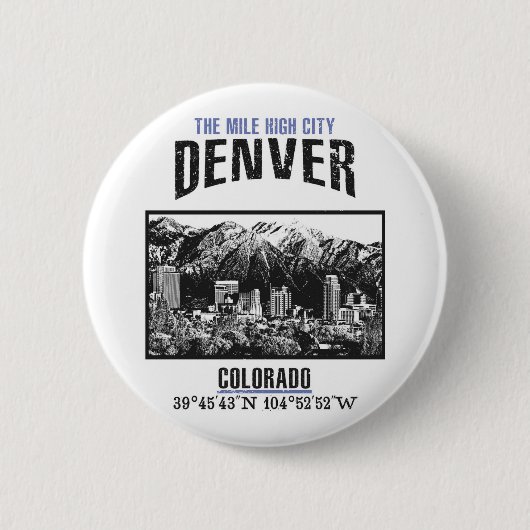 Denver Ronde Button 5,7 Cm (Voorkant)