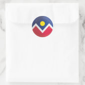 Denver Round Piccon-vlag Ronde Sticker (Tas)