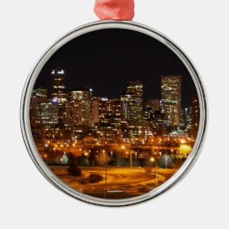 Denver 's nachts metalen ornament