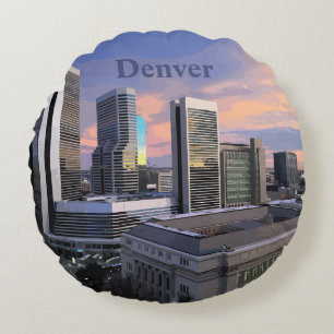 Denver Silhouette Rond Kussen