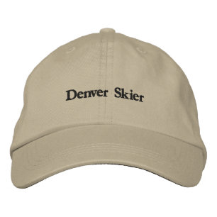 Denver Skier Geborduurde Hoed - Klassieke Khaki Pe Pet