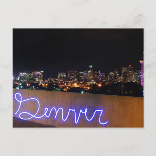 Denver Skyline Briefkaart (Voorkant)